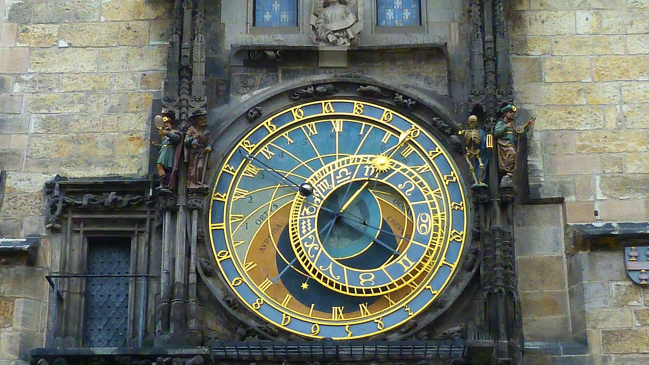 astronomical clock prague town hall free photo