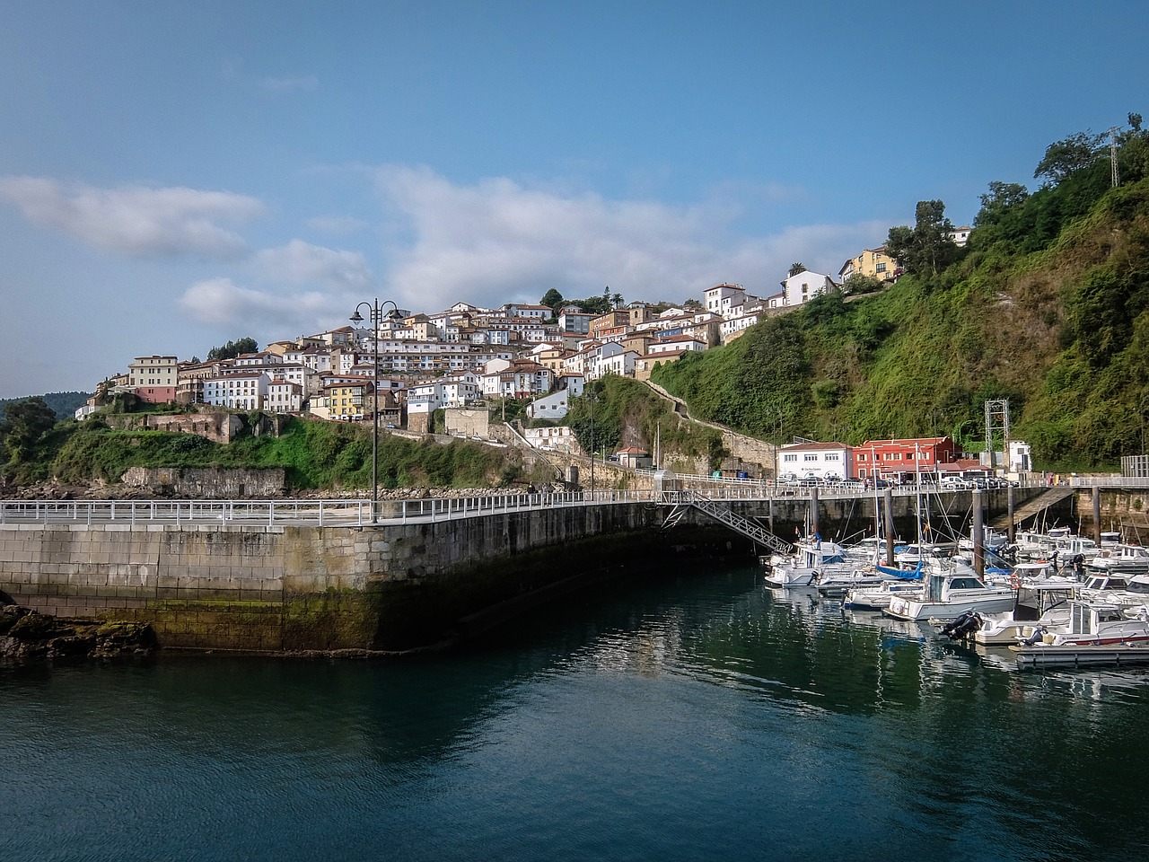 asturias spain harbor free photo