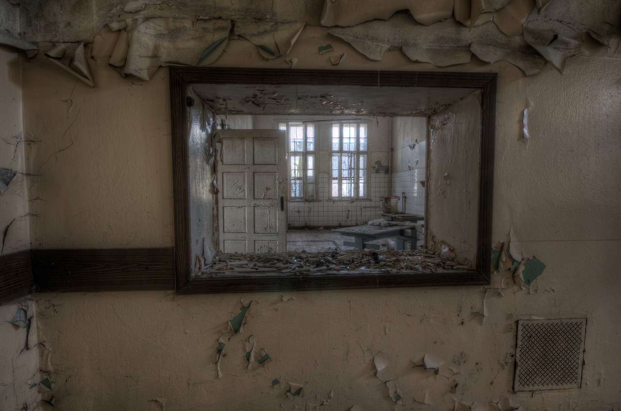 asylum  abandoned  window free photo