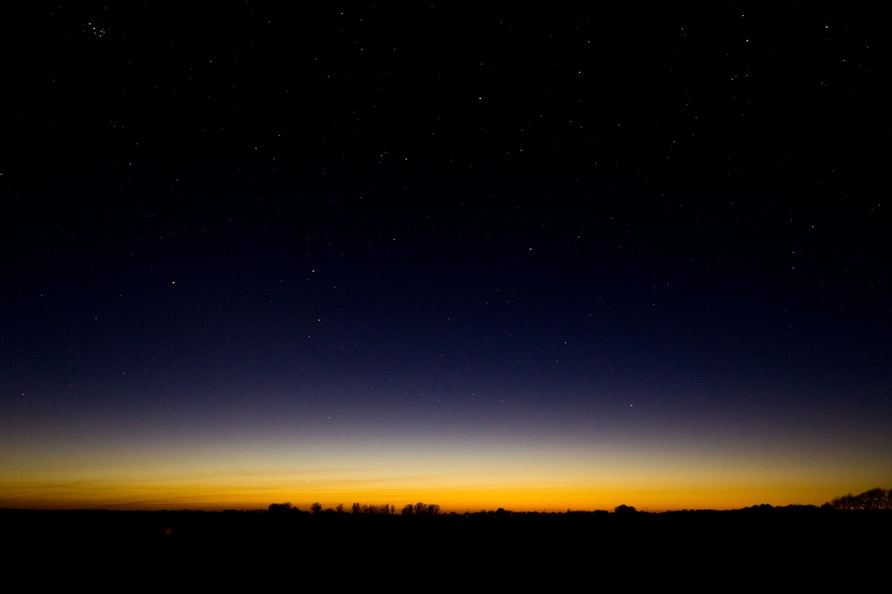 at night sky mood free photo