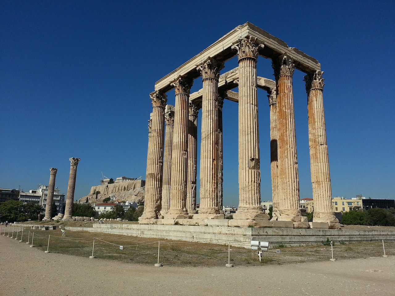 athena columns ancient free photo