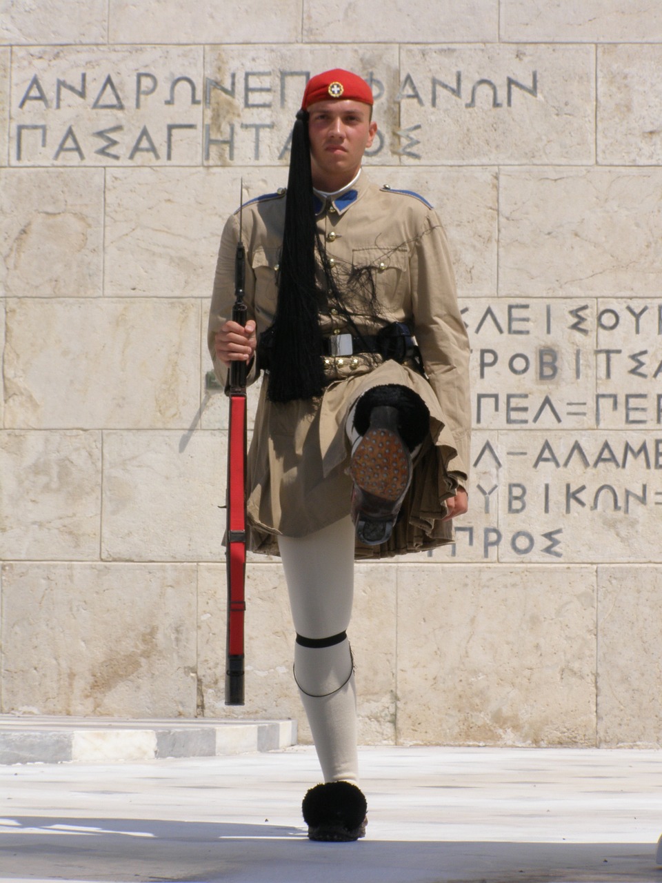 athens greece soldier free photo