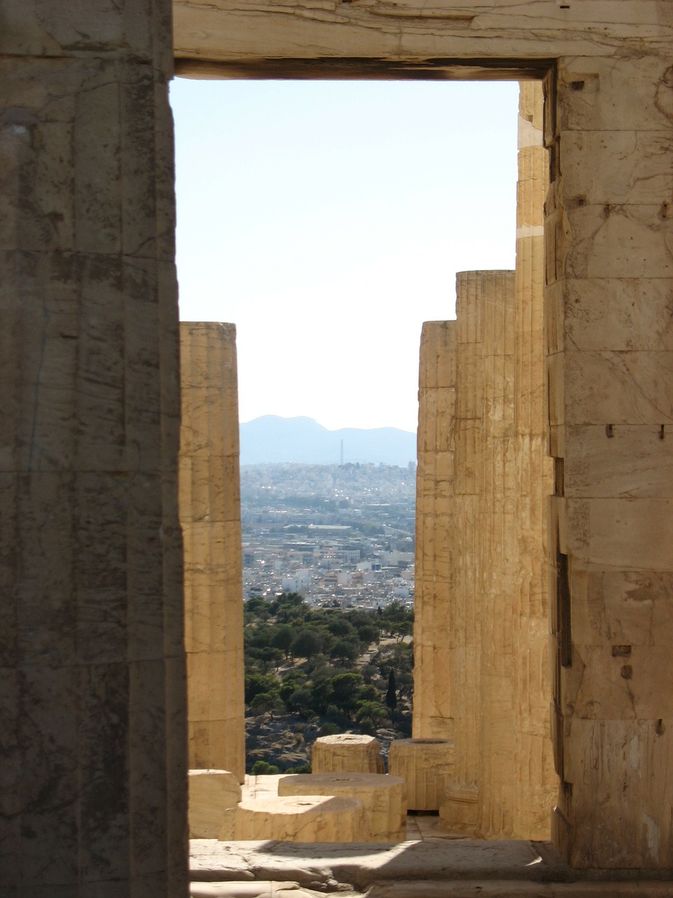 athens acropolis temple free photo