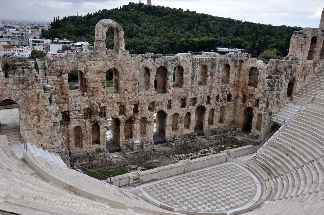 athens theatre ancient history free photo