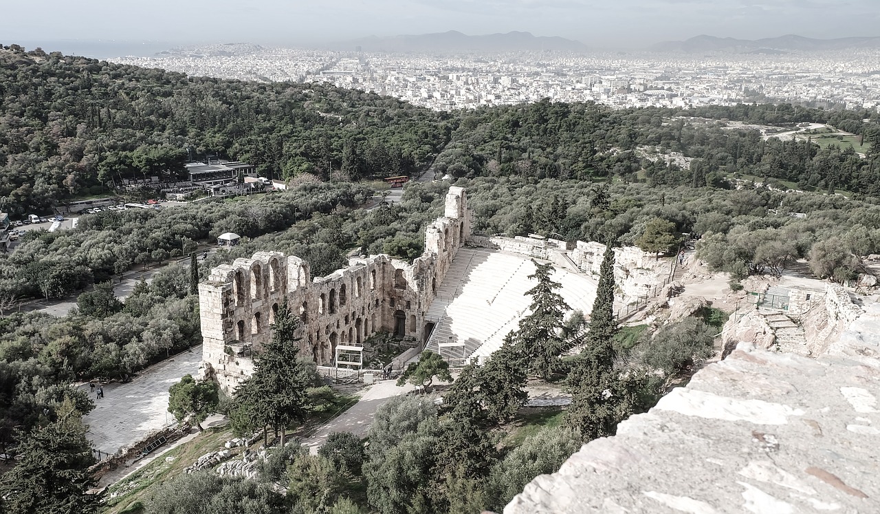 athens greece theater free photo