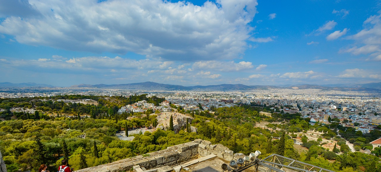 athens acropolis view free photo