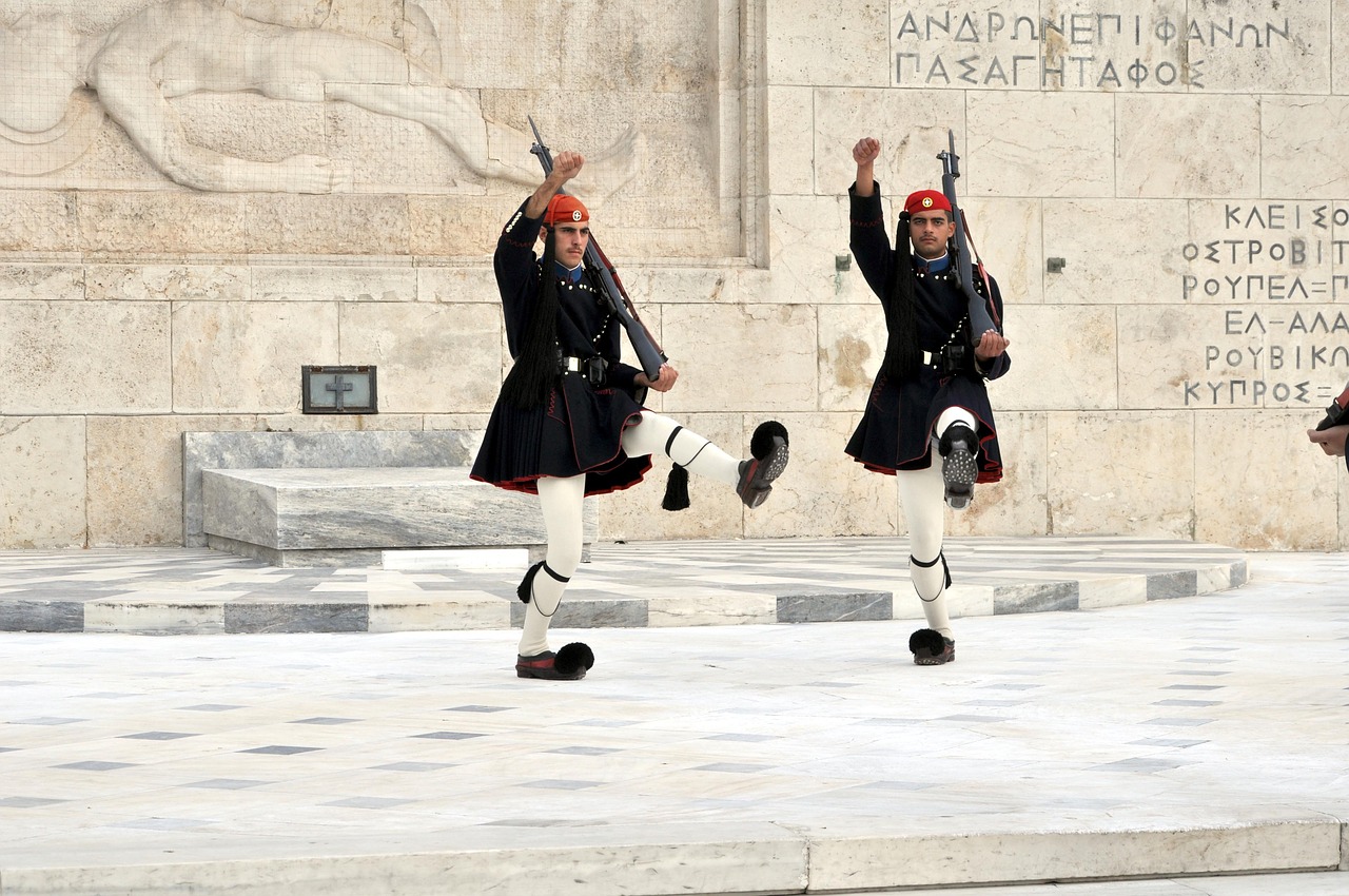 athens parliament changing of the guard free photo