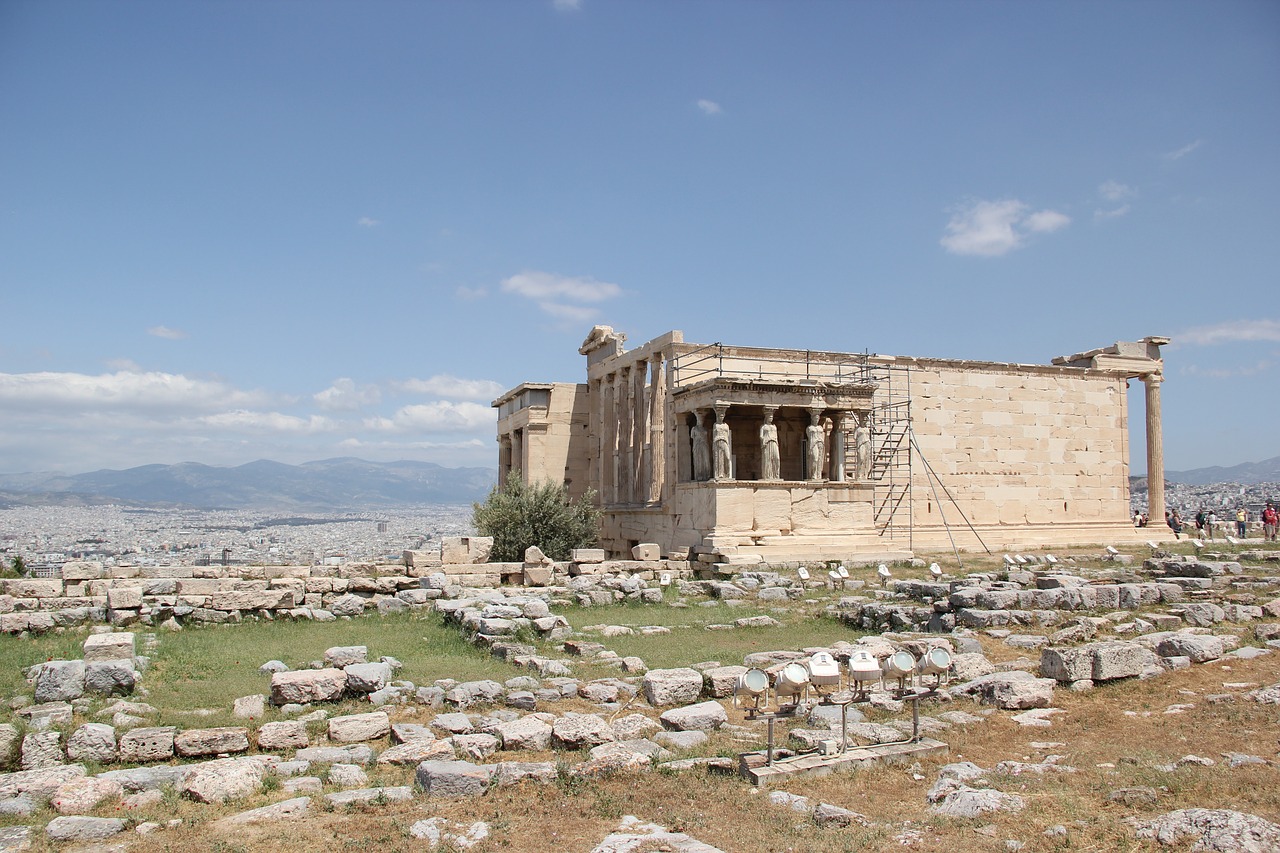 athens acropolis the erechtheion free photo