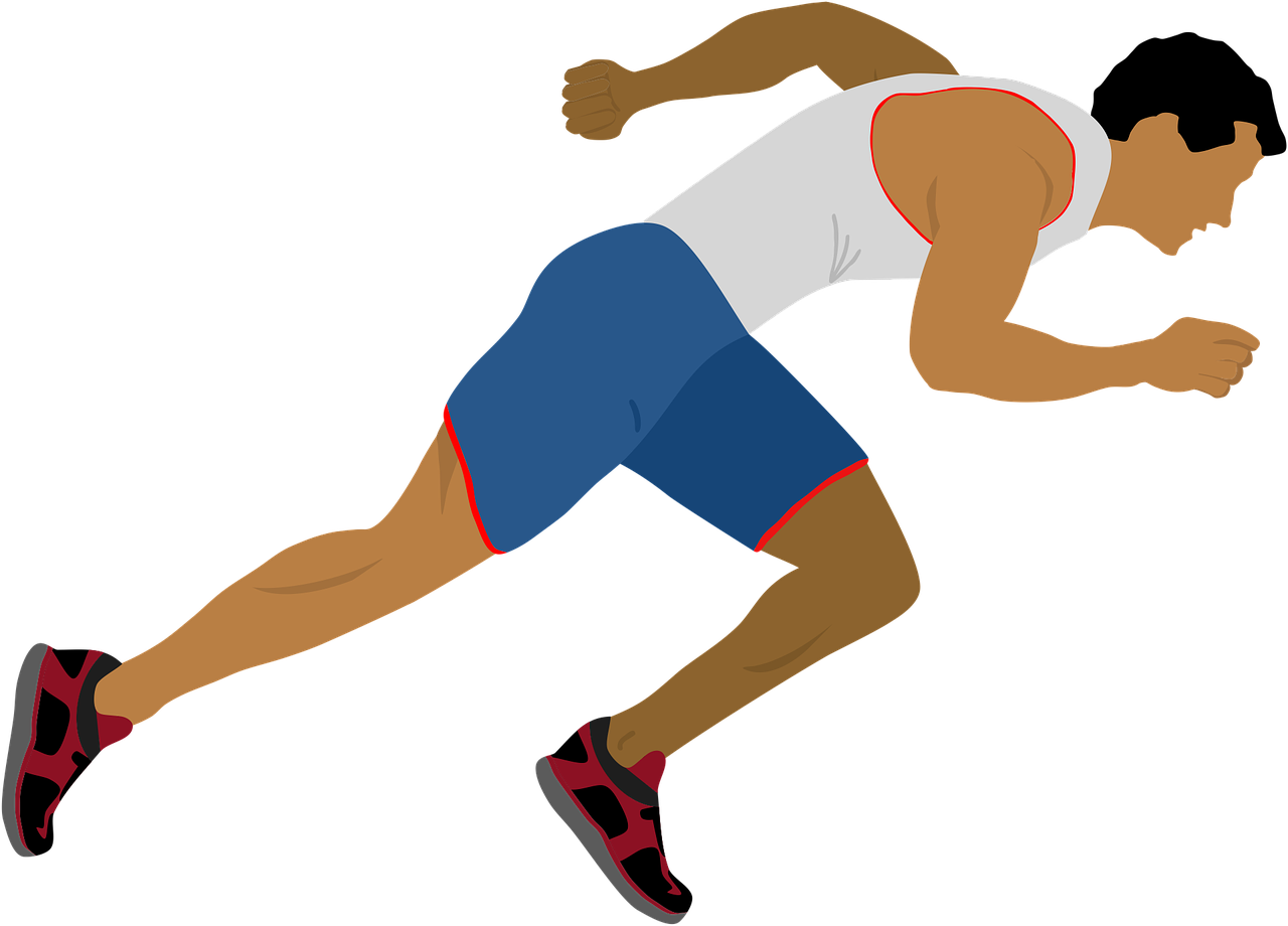 athlete running motion free photo