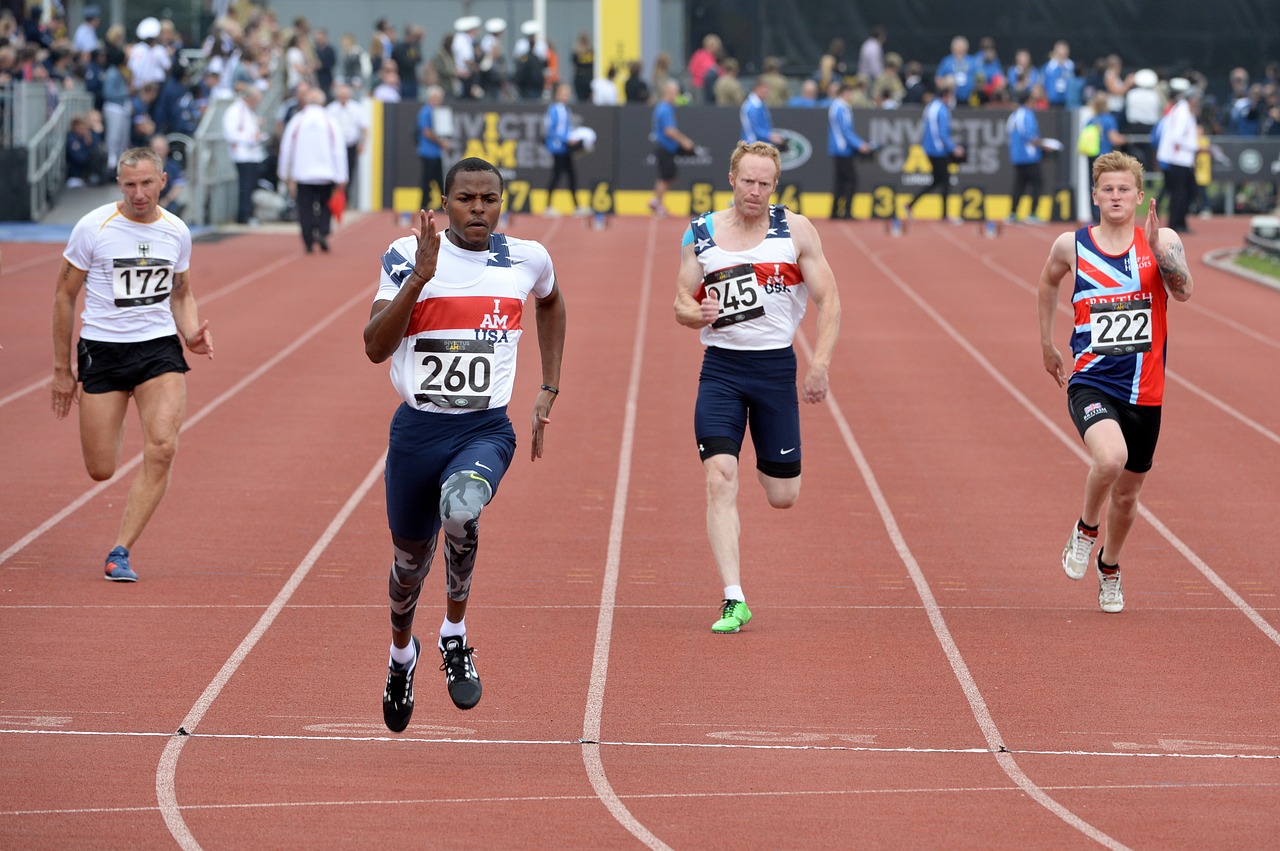 athletes competition sprint free photo