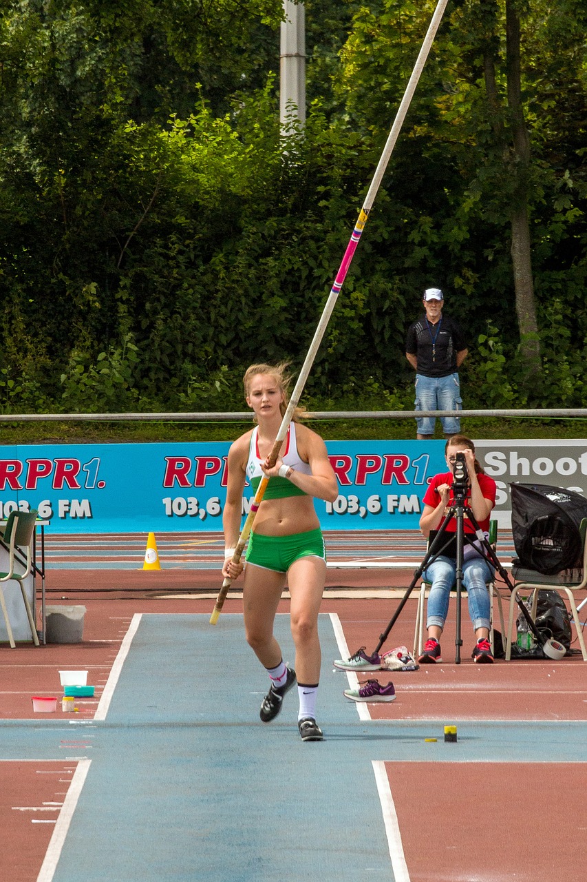 athletics sport pole vault free photo