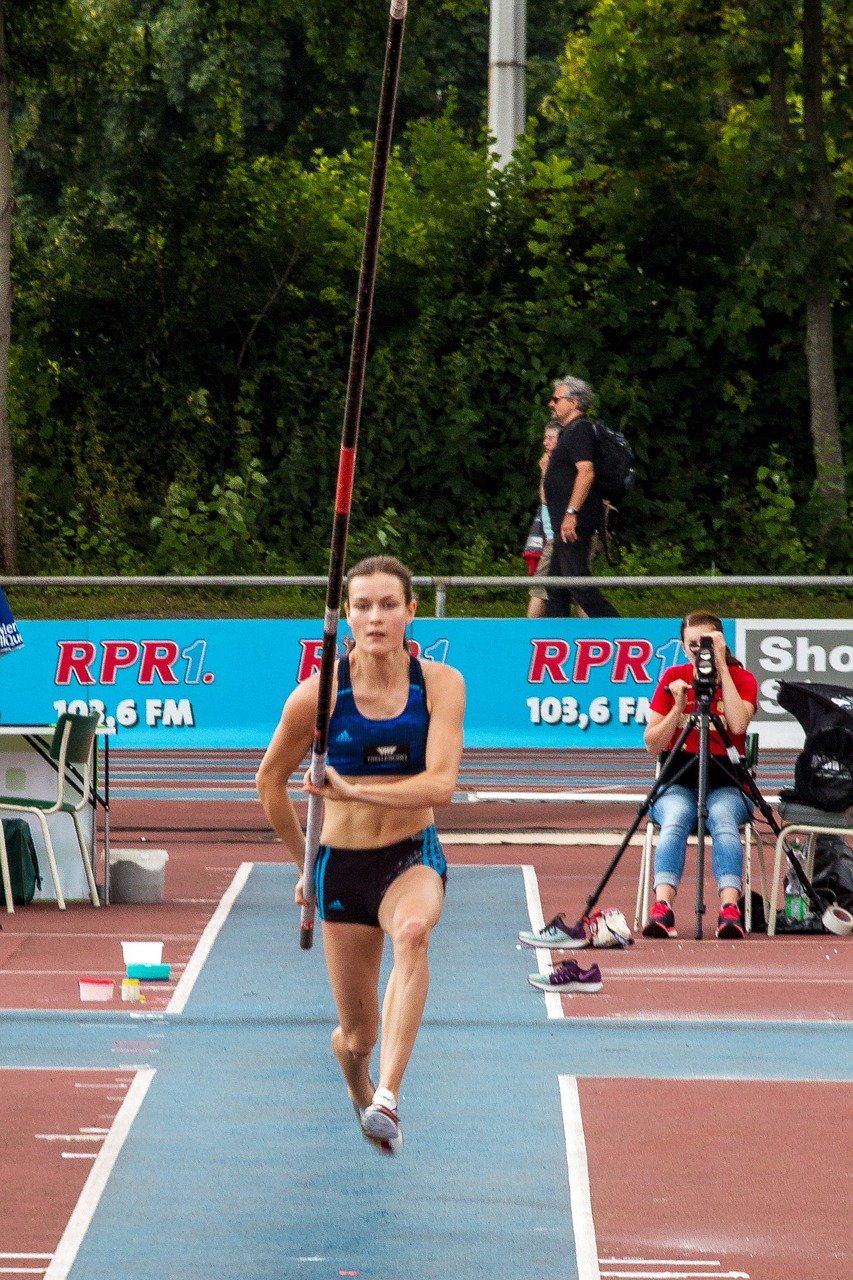 athletics sport pole vault free photo