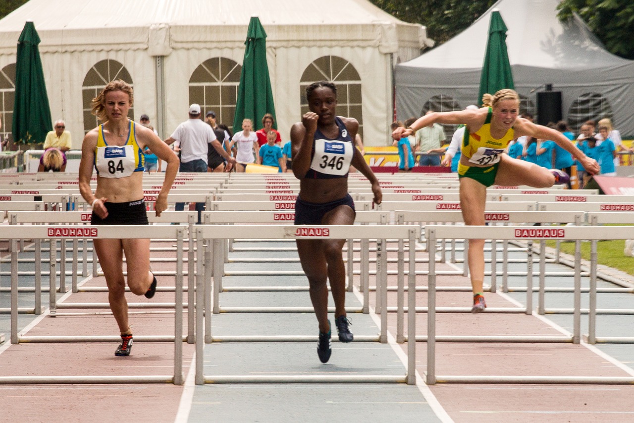 athletics sport hurdles free photo