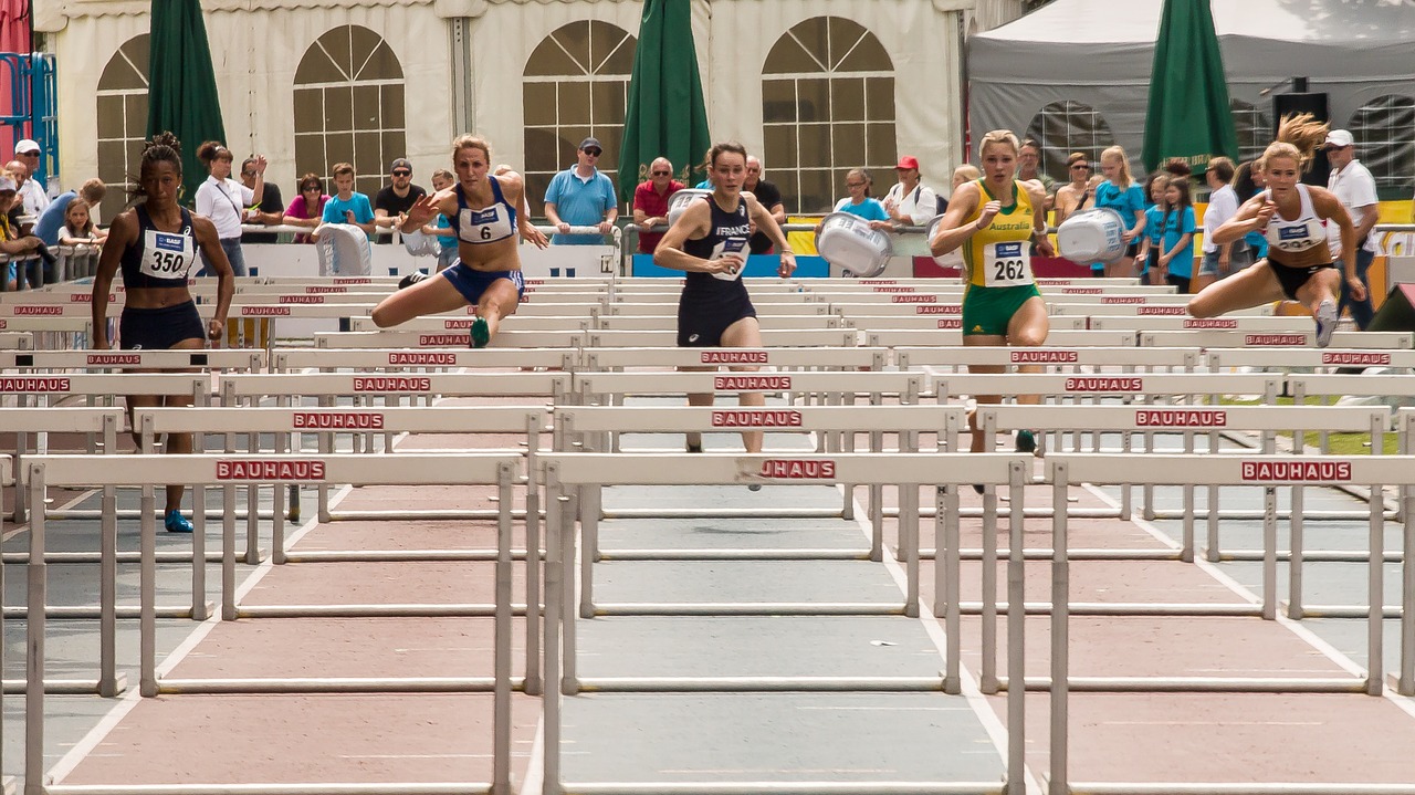 athletics sport hurdles free photo