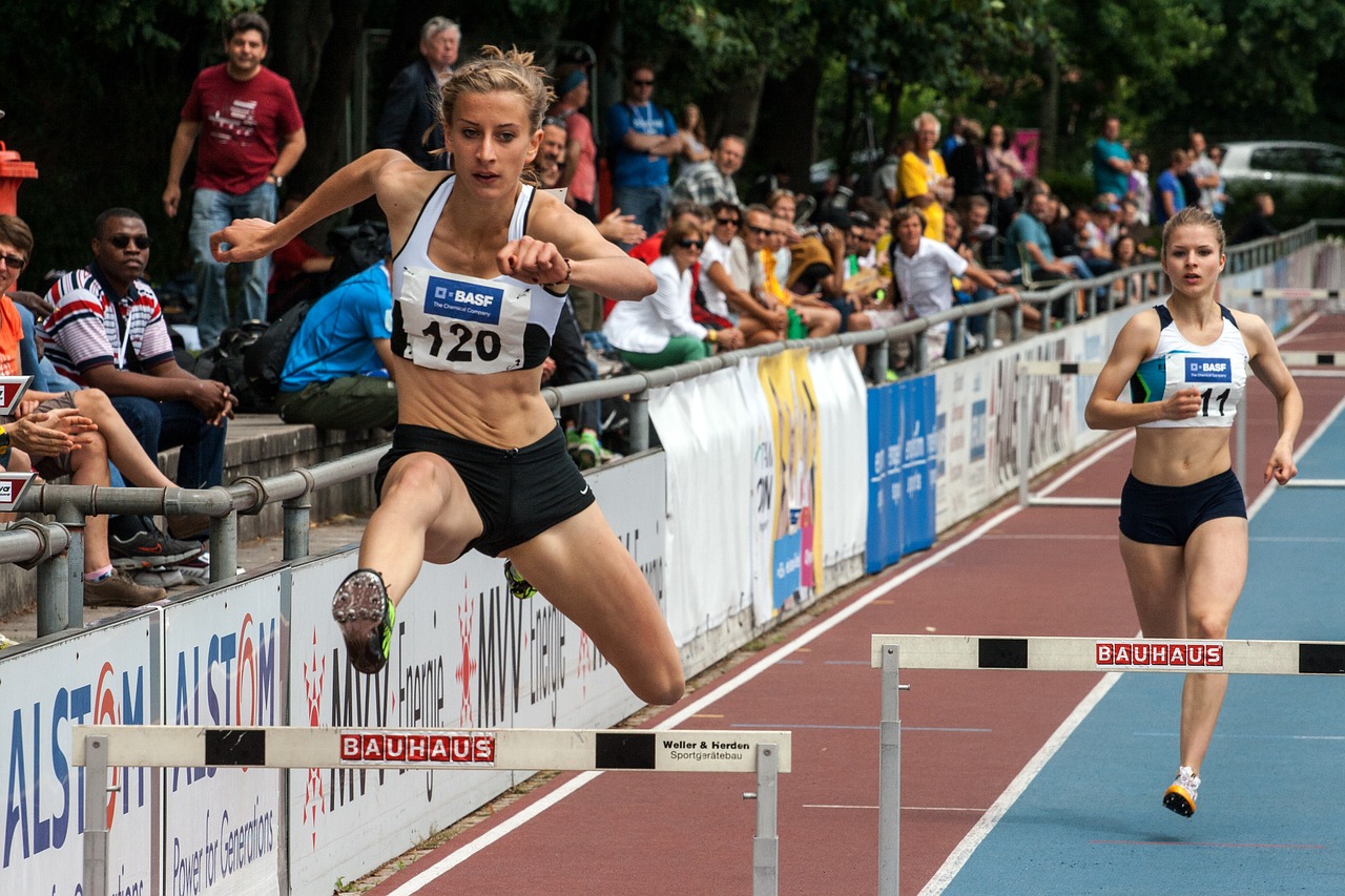 athletics sport hurdles free photo