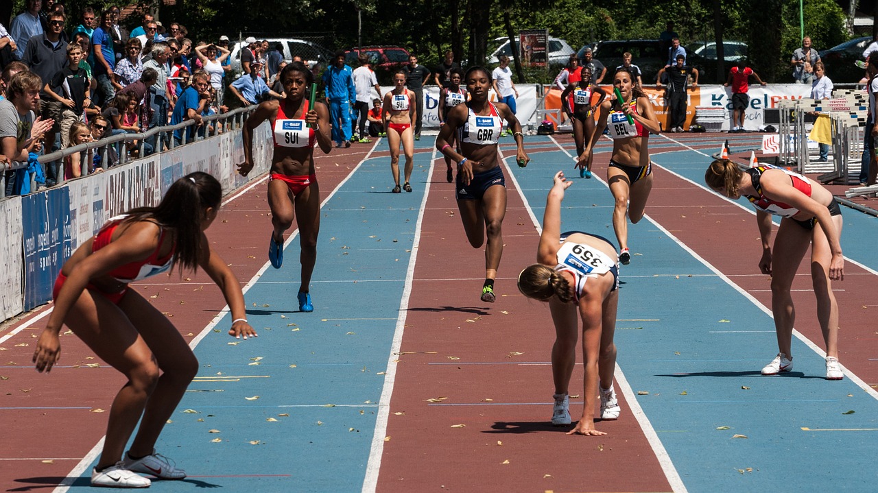 athletics sport relay free photo