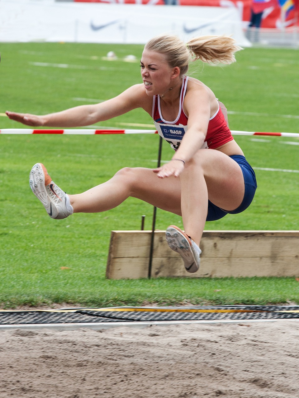 athletics sport long jump free photo