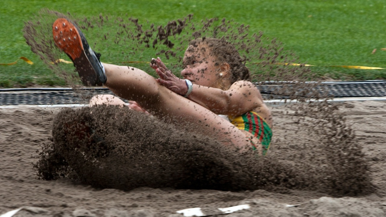 athletics sport long jump free photo