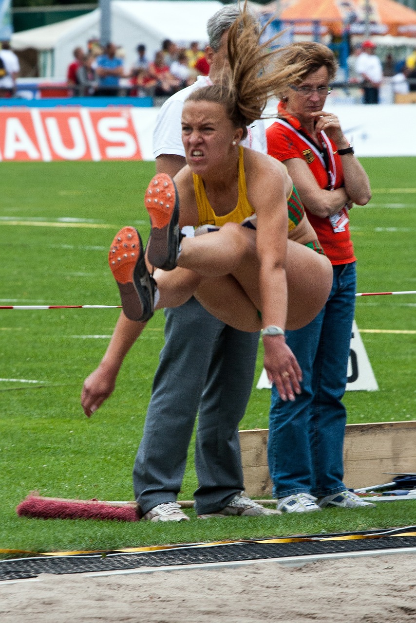 athletics sport long jump free photo