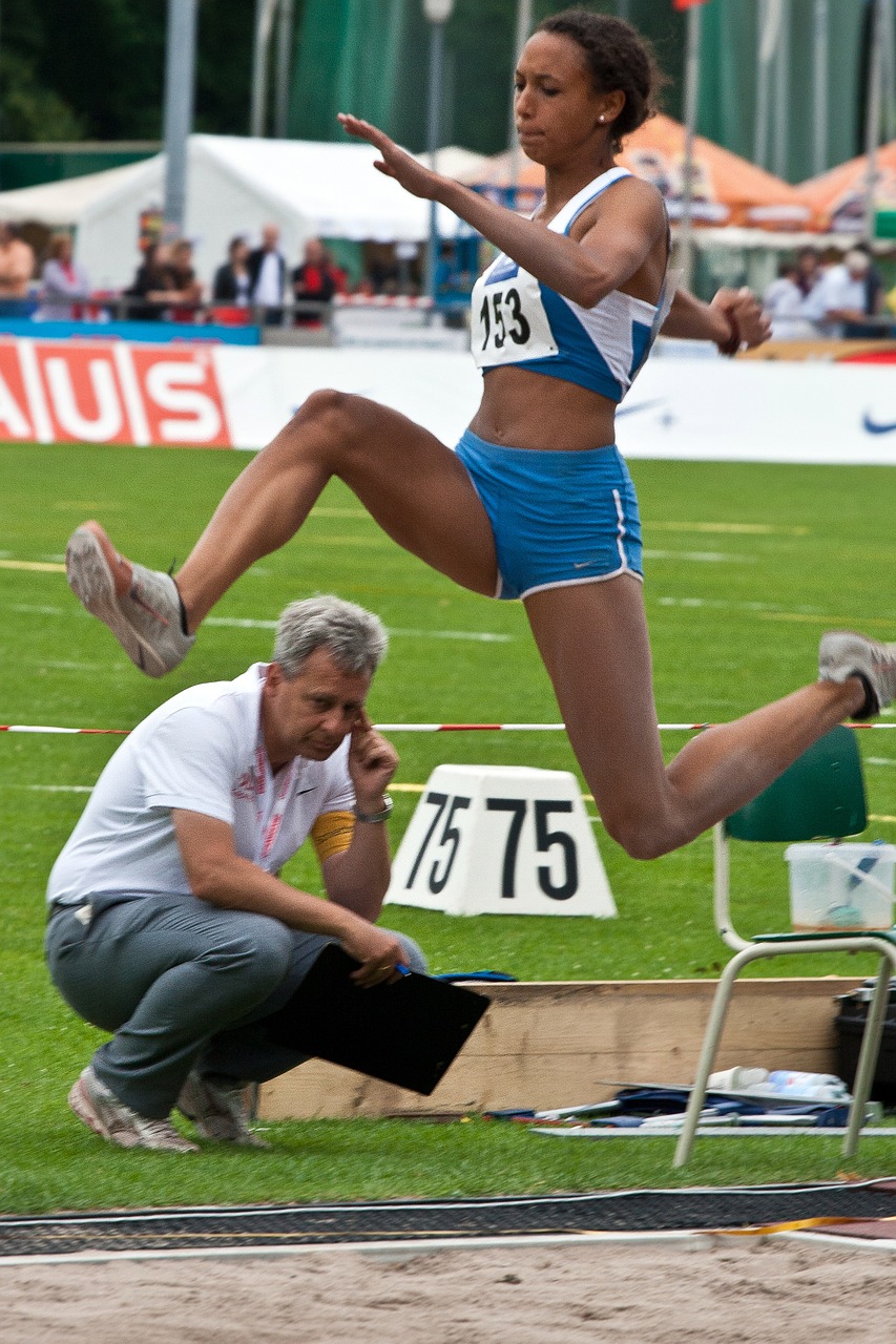 athletics sport long jump free photo