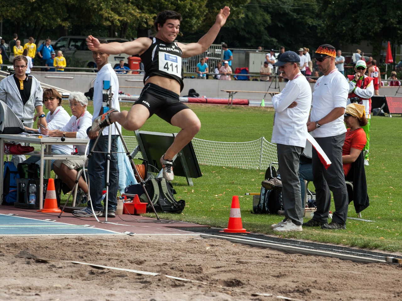 athletics sport long jump free photo