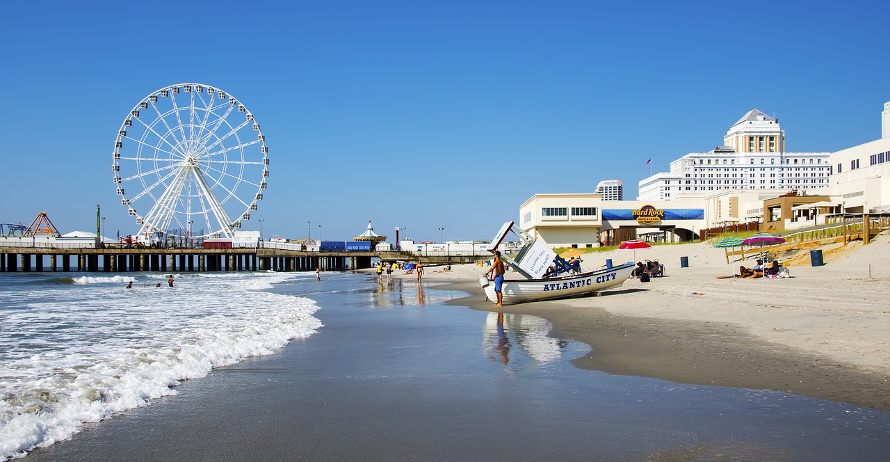 atlantic city  beach  ocean free photo