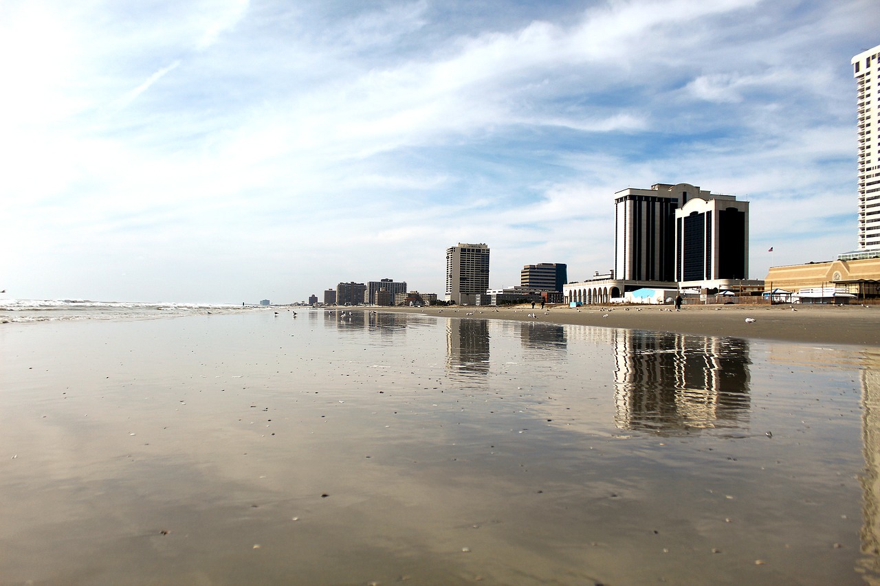 atlantic city  beach  coast free photo