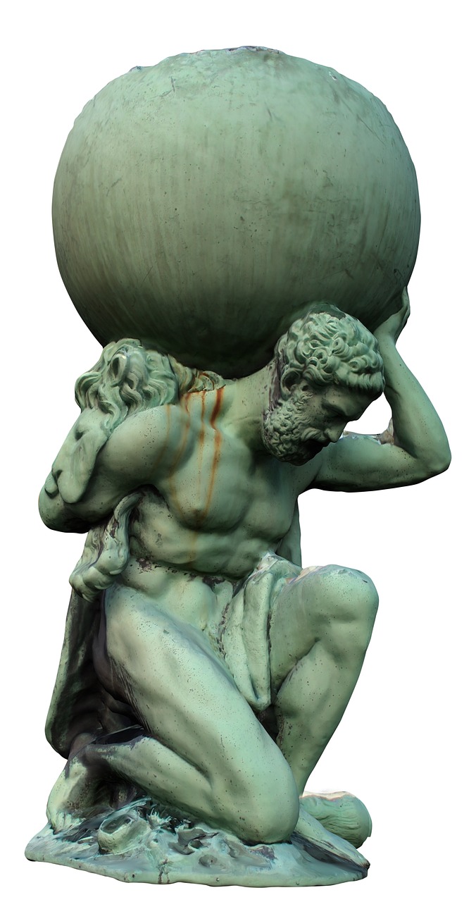 atlas sculpture myth free photo