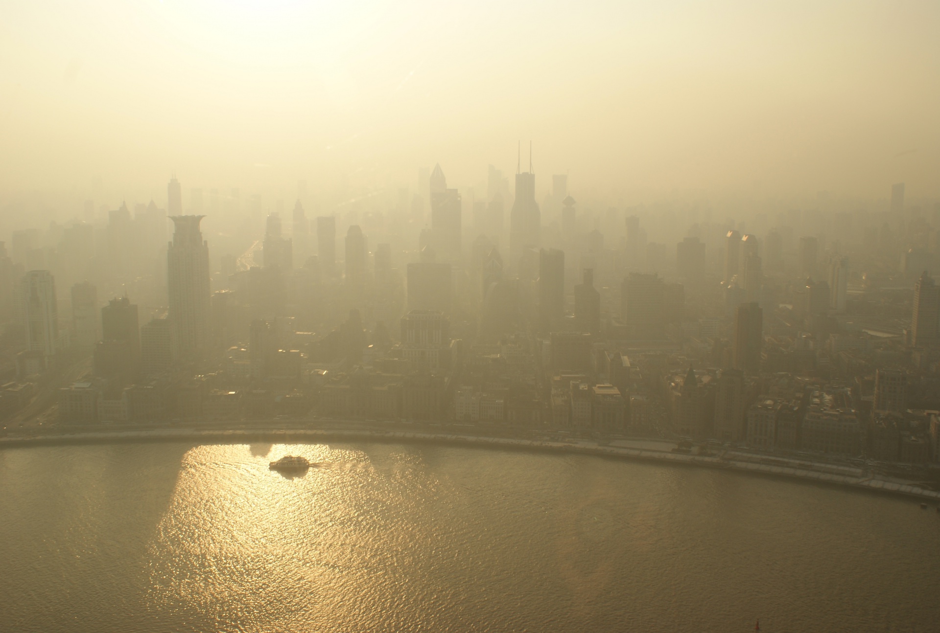smog haze city free photo