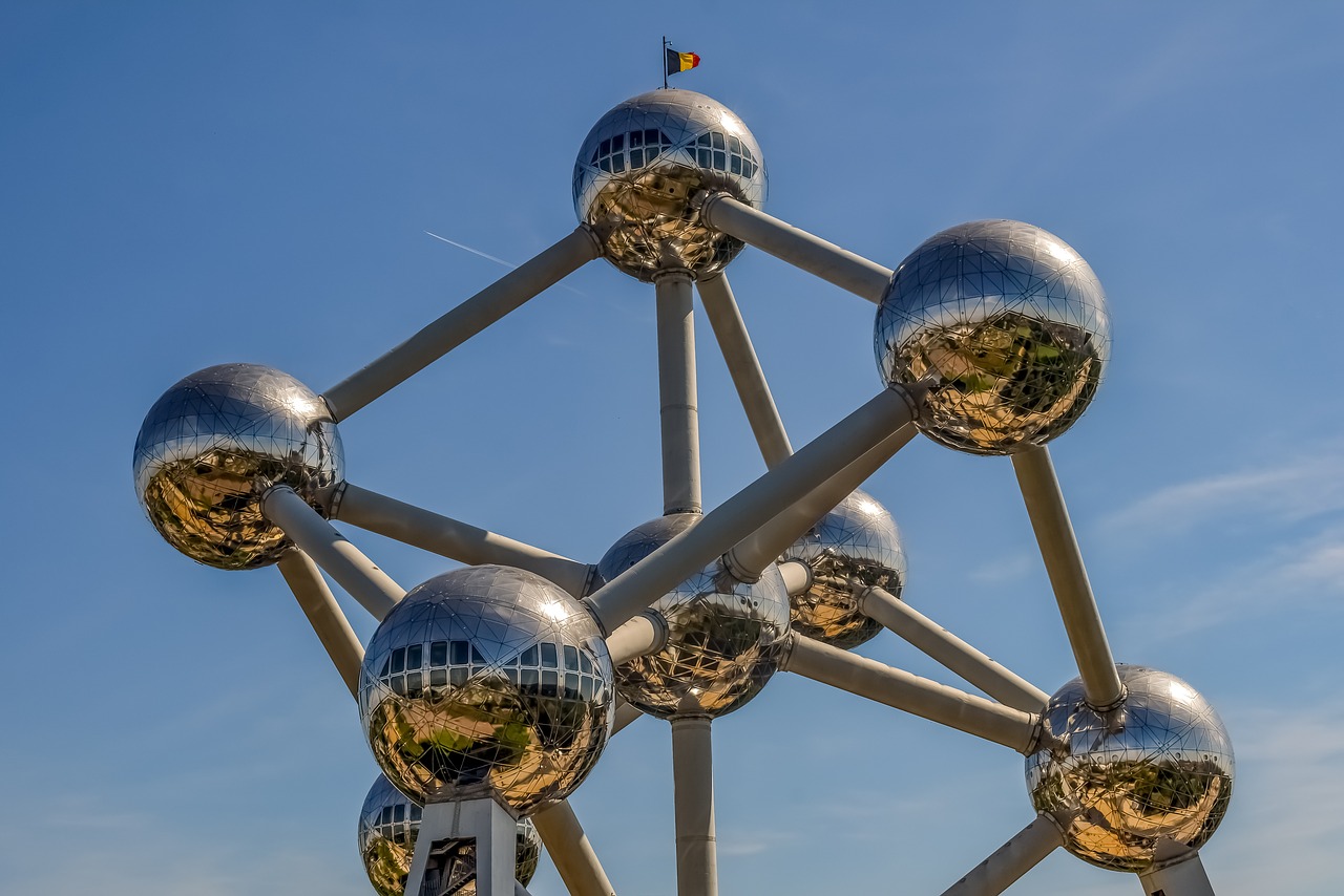 Download free photo of Atomium, brussels, travel, landmark, building ...