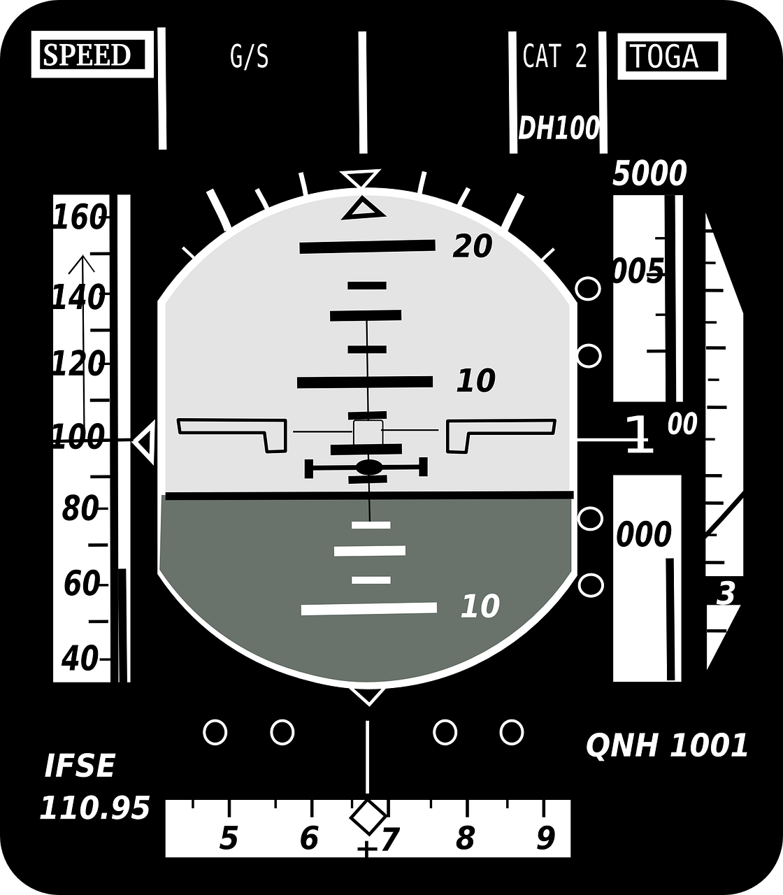 attitude indicator artificial horizon gyro horizon free photo