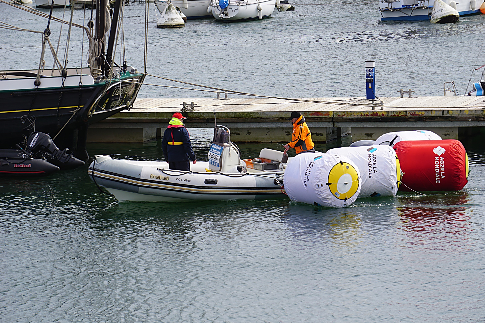 buoys beacons pier free photo