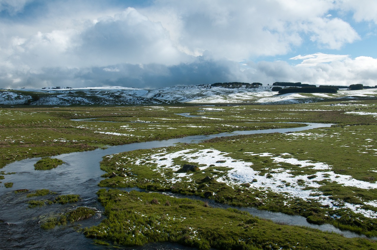 aubrac  snow  mountain free photo