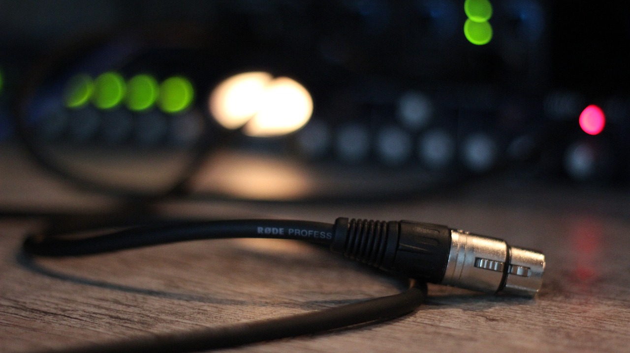 audio cables studio free photo