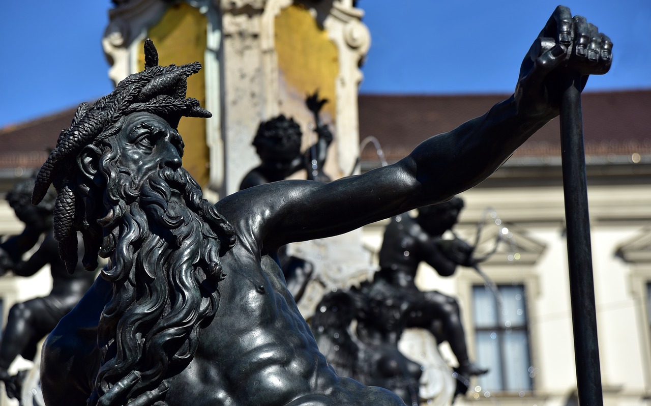 augsburg  augustus fountain  figure free photo