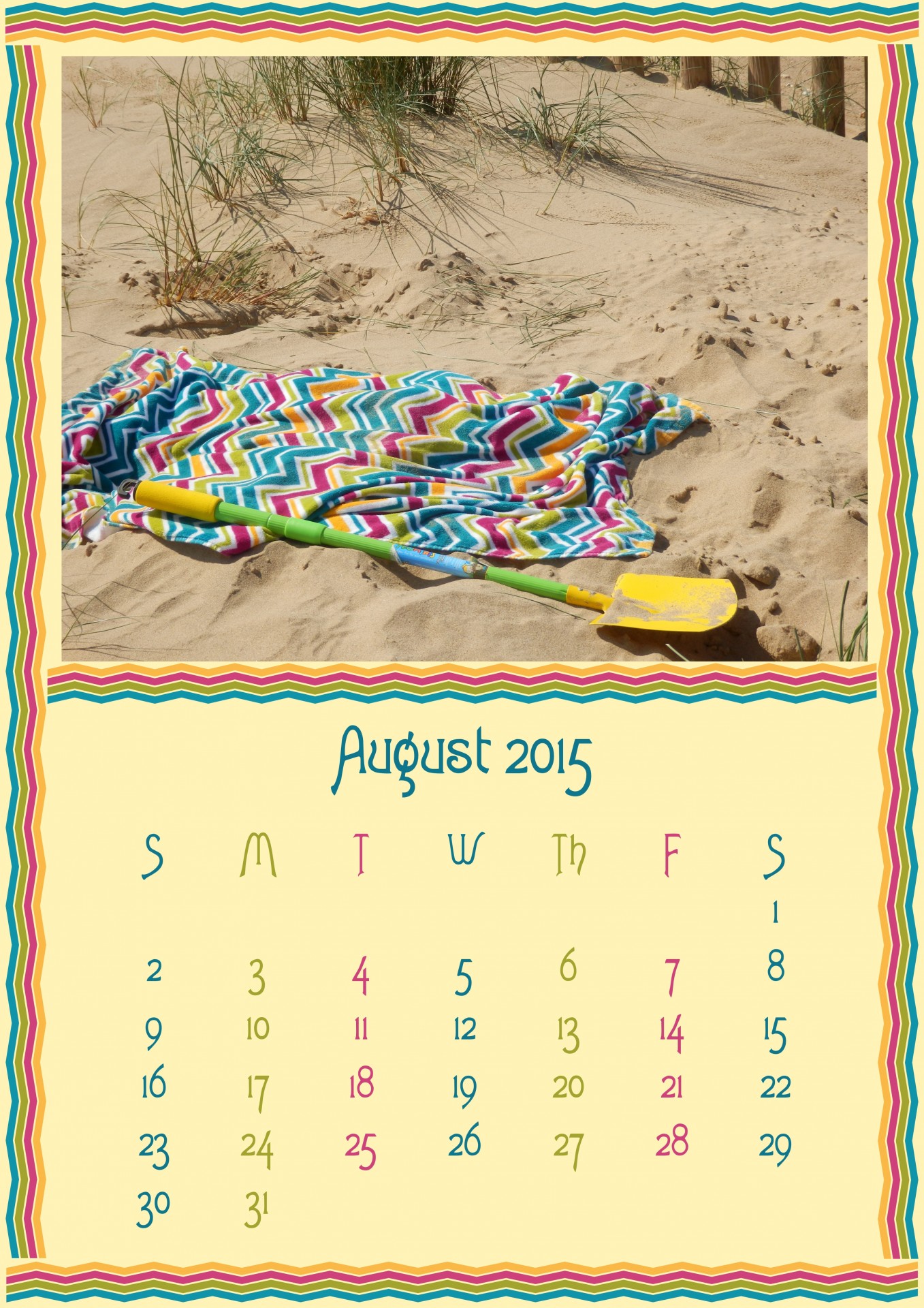 august 2015 calendar free photo