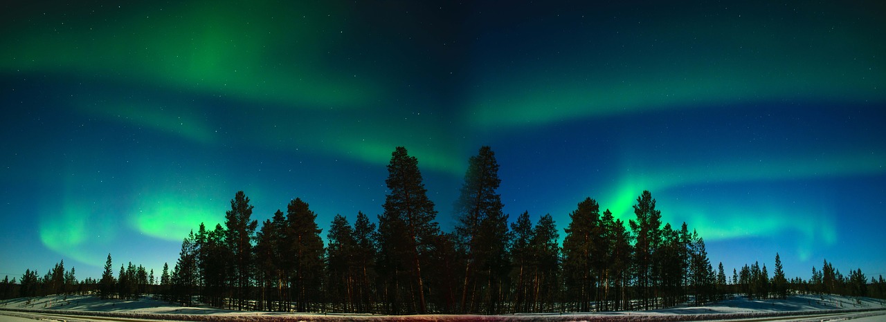 aurora finland finnish lapland free photo
