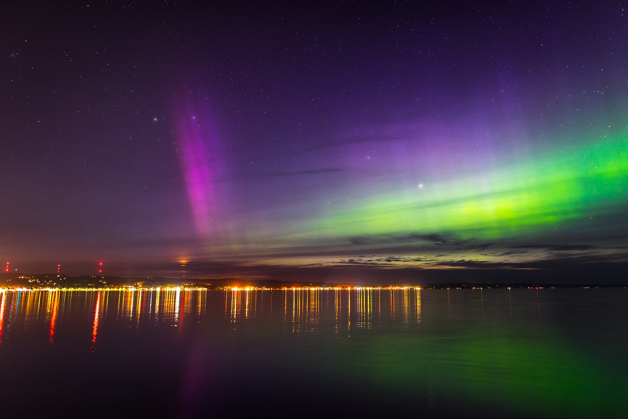 aurora northern lights borealis free photo