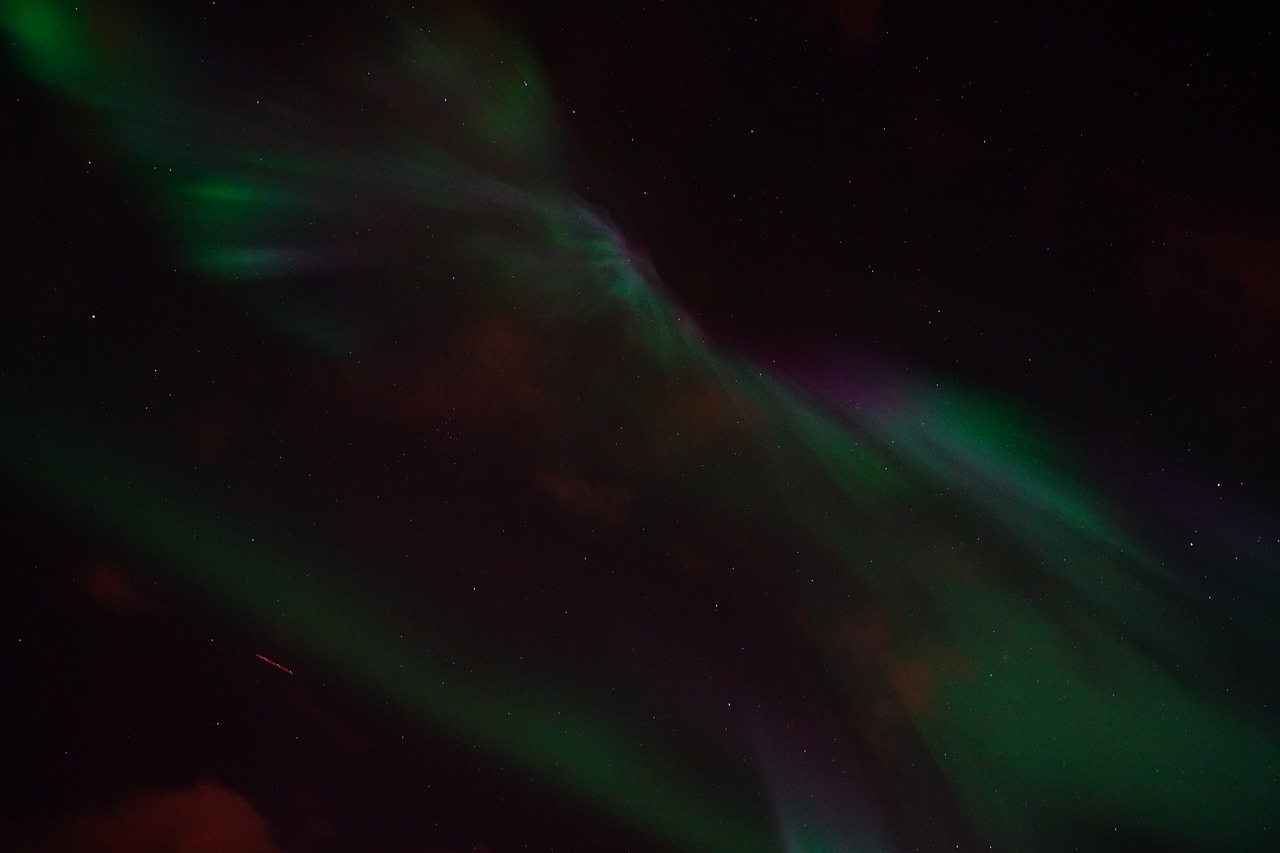 aurora northern lights light phenomenon free photo