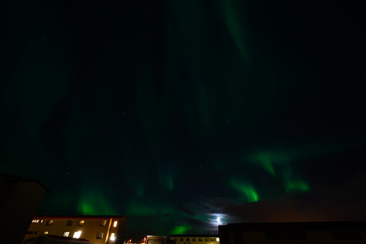 aurora northern lights light phenomenon free photo