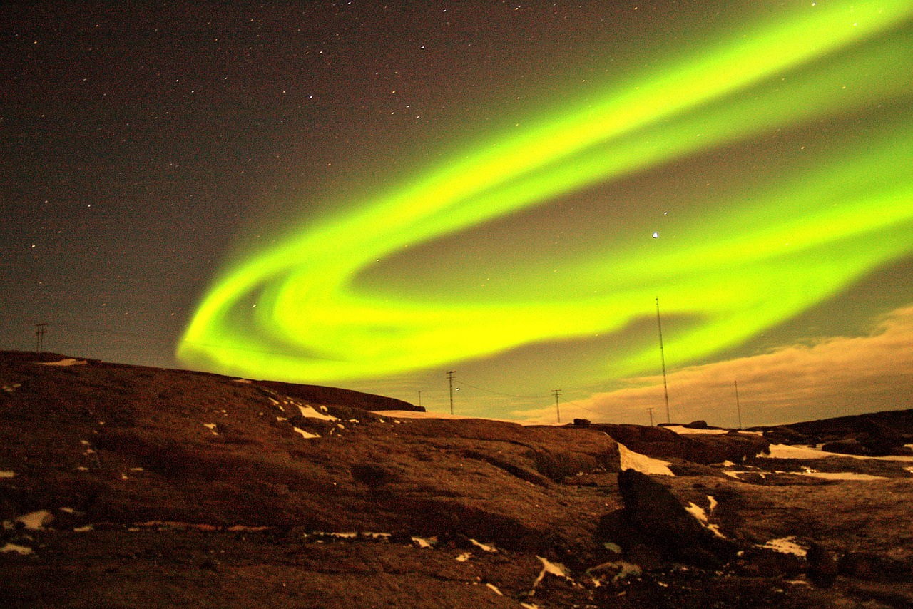 aurora lights borealis free photo