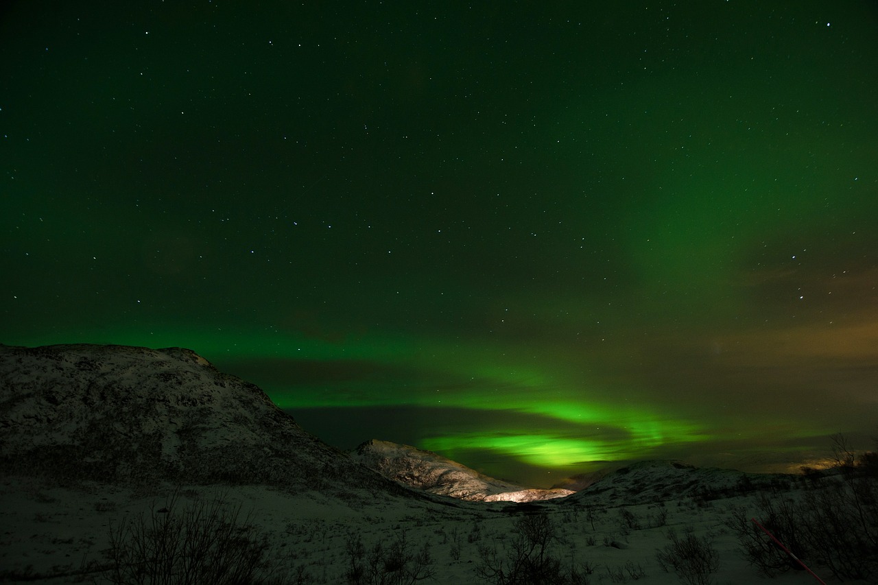aurora northern lights aurora borealis free photo