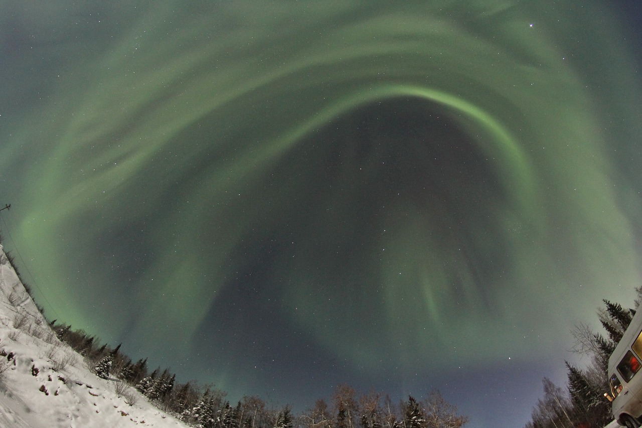 aurora alaska borealis free photo