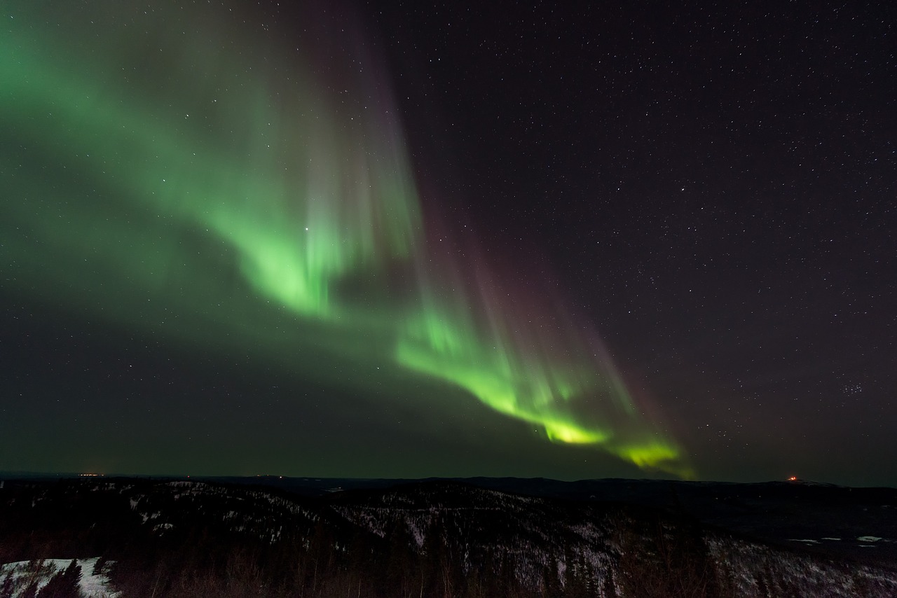 aurora borealis northern free photo