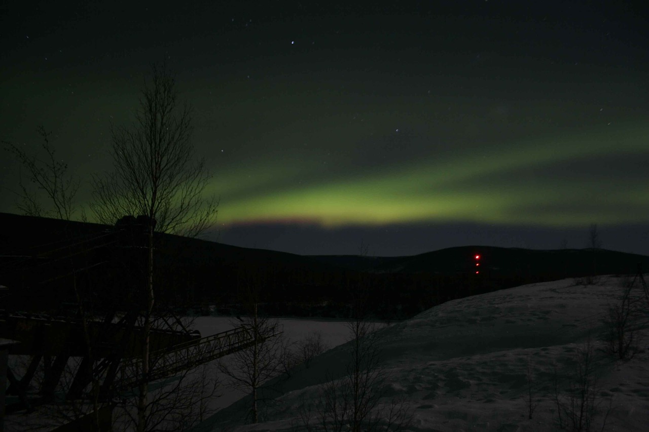 aurora borealis polar lights alaska free photo