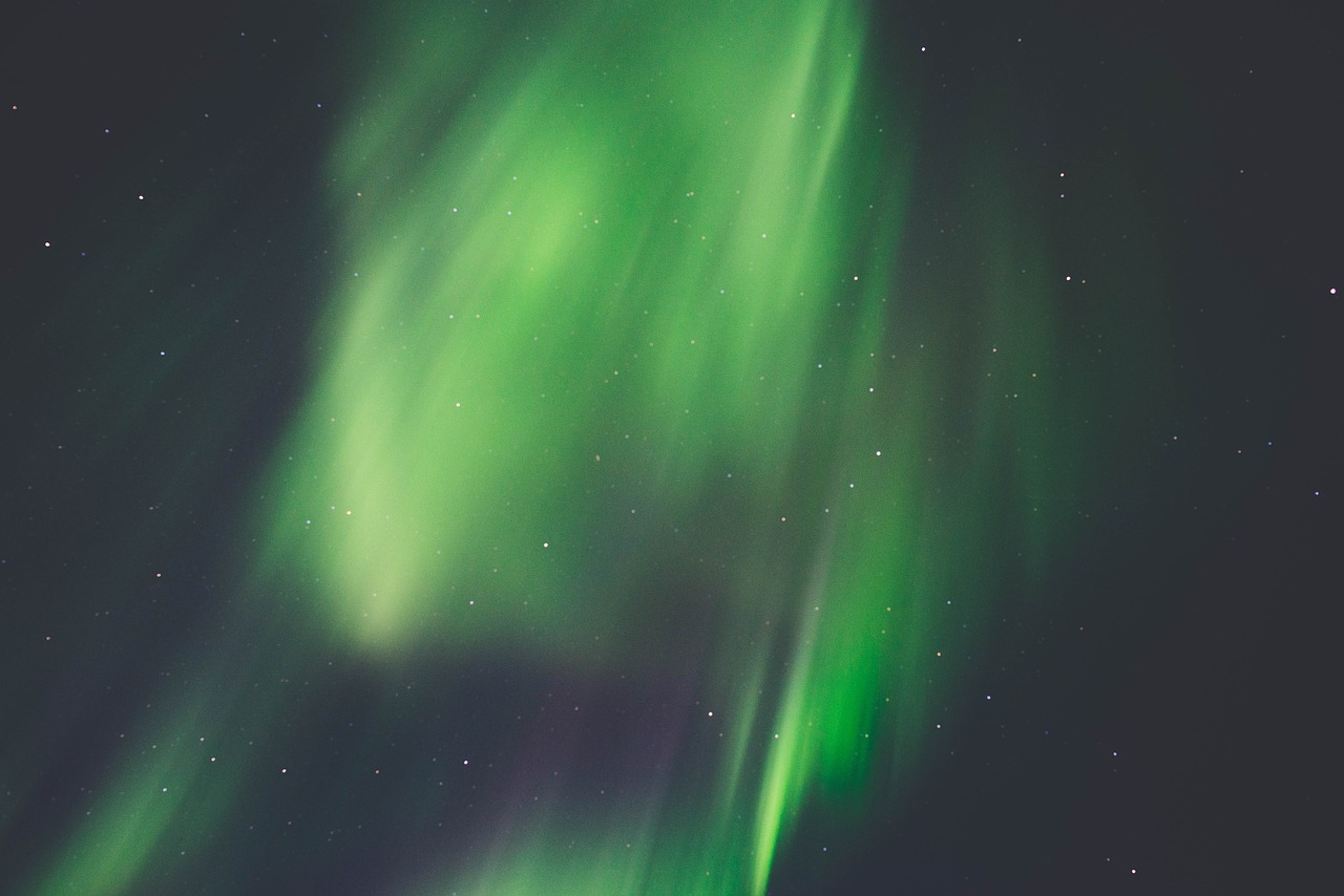 aurora borealis night northern lights free photo