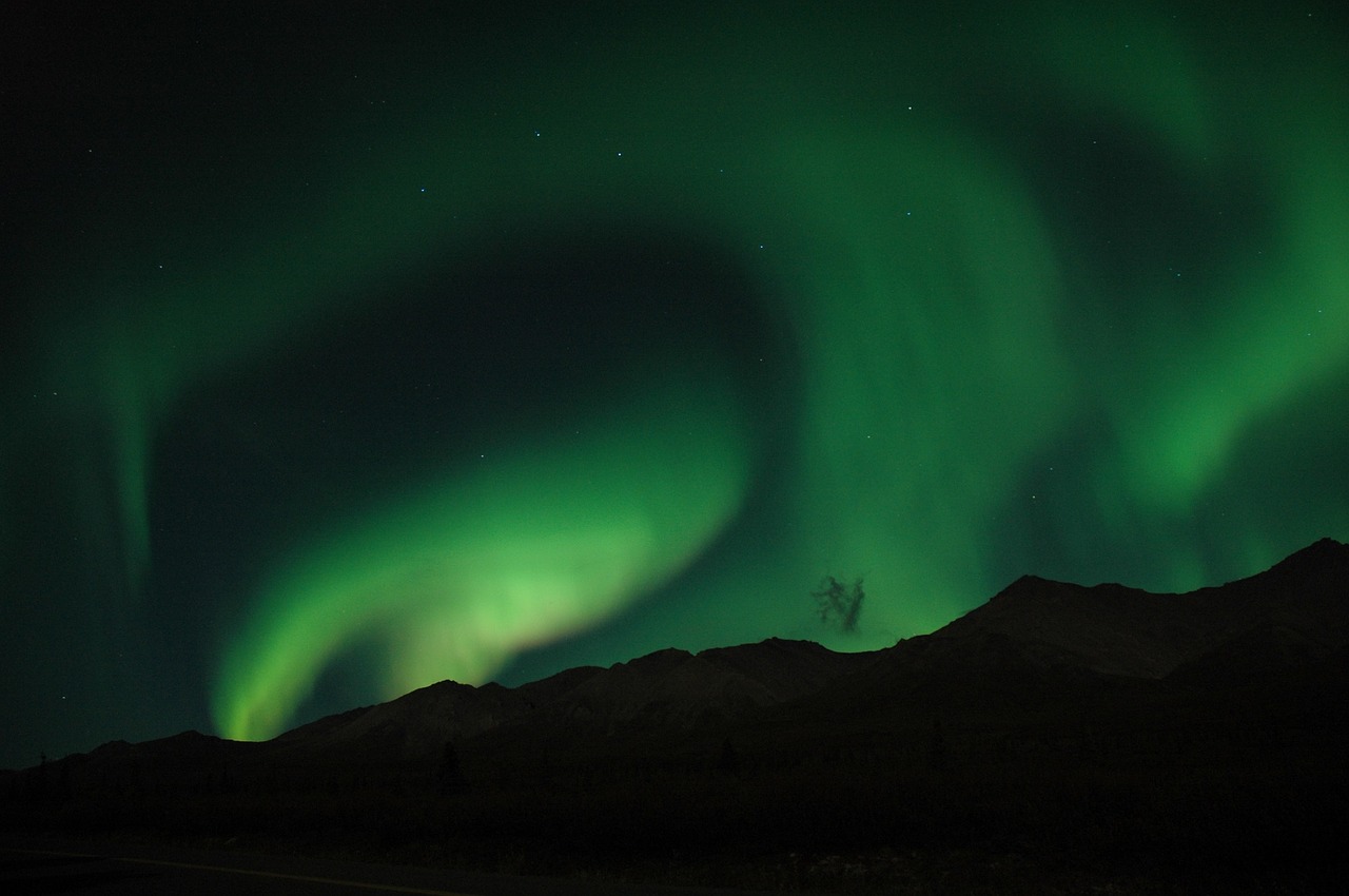 aurora borealis northern lights sky free photo