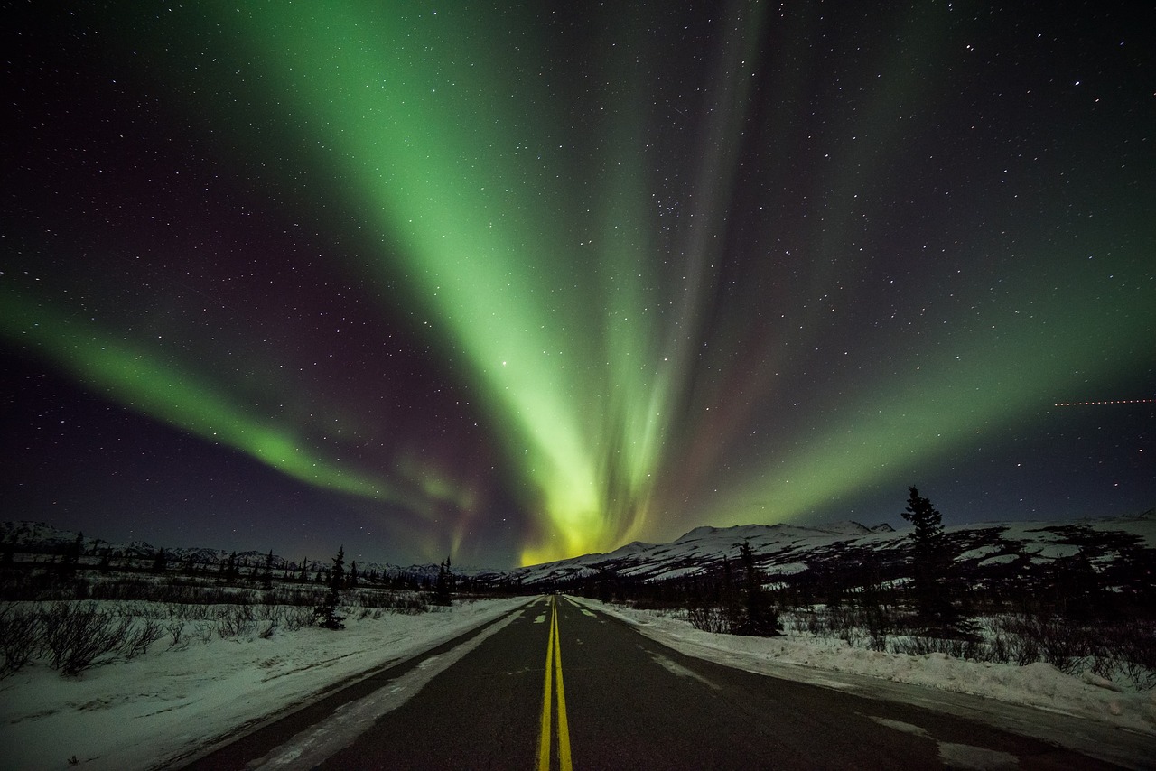 aurora borealis  northern lights  sky free photo