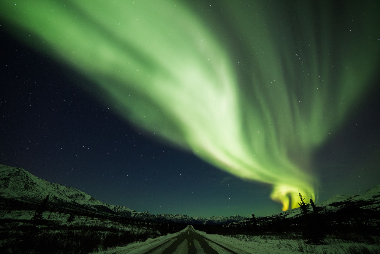 aurora borealis  northern lights  sky free photo