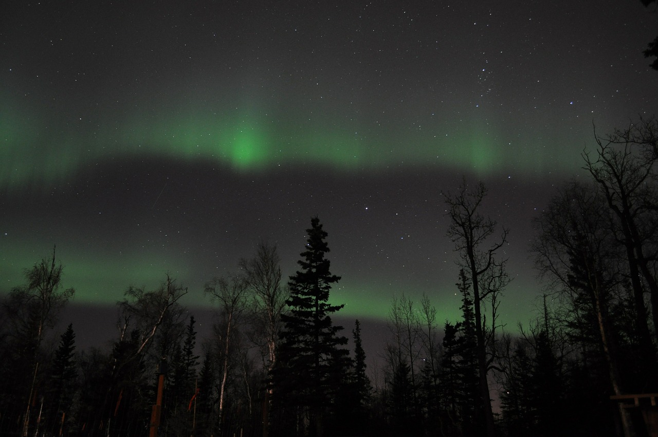 aurora borealis northern sky free photo